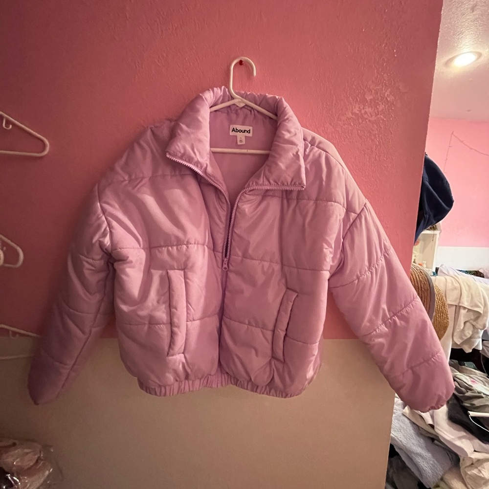 ❌SOLD❌ Abound pink puffer jacket